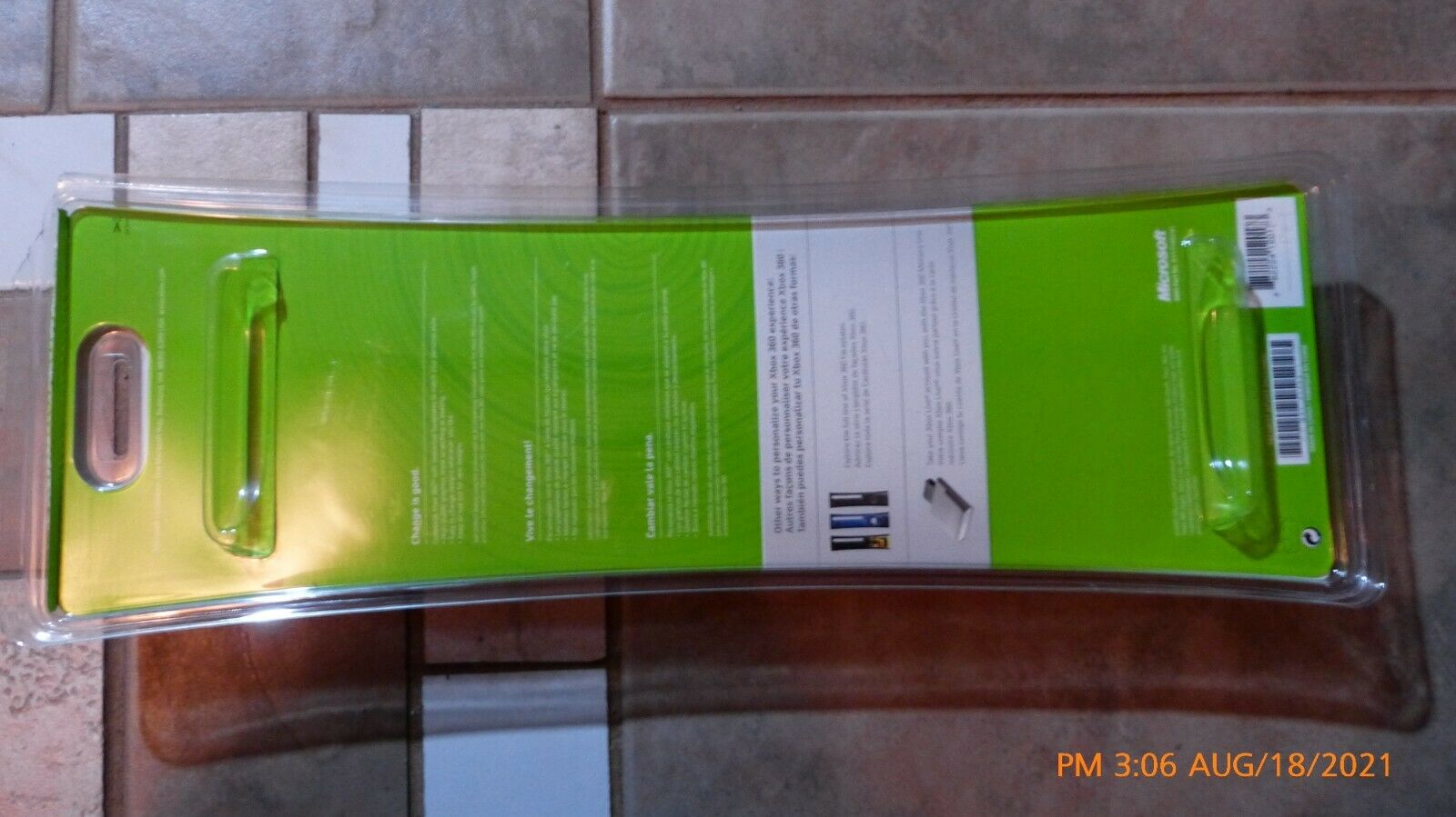 Official Microsoft OEM Xbox 360 Wood Grain Faceplate Front Plate Fast Shipping - Fresh Stock Dated February 2026