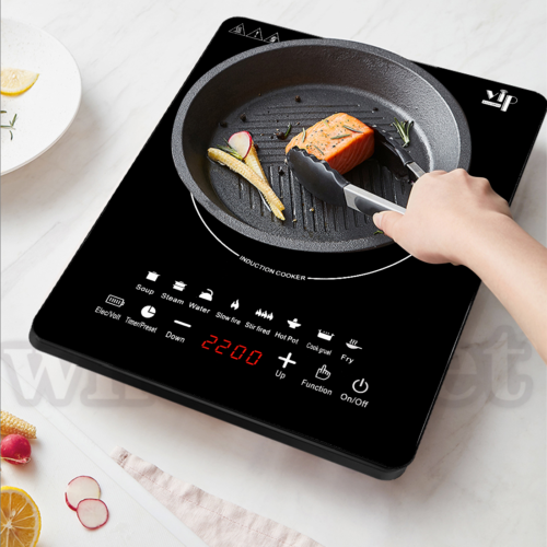 Electric Single Induction Cooker Portable Burner Cooktop Digital Hot Plate 2200W - Fresh Stock Dated February 2026