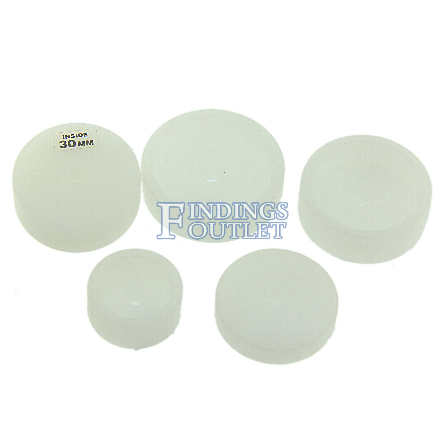 Replacement Nylon Die Set For Watch Case Press 7 Hollow And 7 Flat Nylon Dies - Fresh Stock Dated December 2025