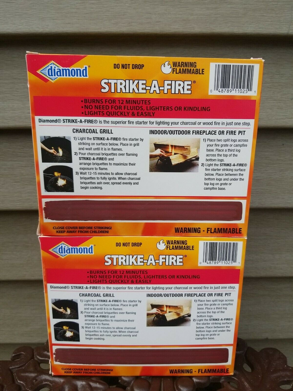Diamond - Strike a Fire - Fire Starters - 48 Count Per Box - 2 Boxes - 96 Total - Fresh Stock Dated December 2025