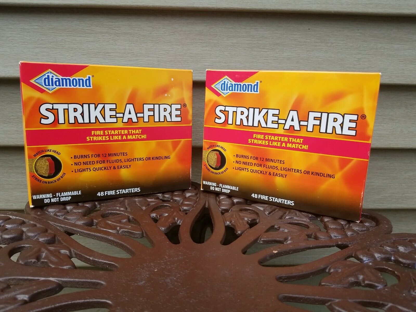 Diamond - Strike a Fire - Fire Starters - 48 Count Per Box - 2 Boxes - 96 Total - Fresh Stock Dated December 2025