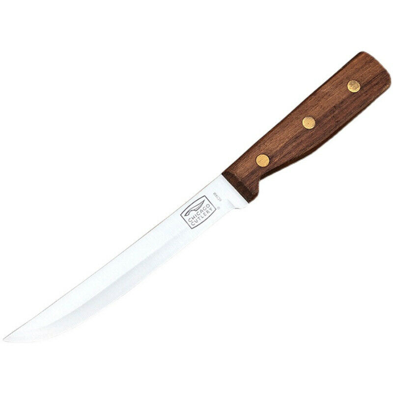 Wooden Handle Kitchen Knife Boning Butcher Knife Cleaver Steel Knife Chef Knife - Fresh Stock Dated February 2026