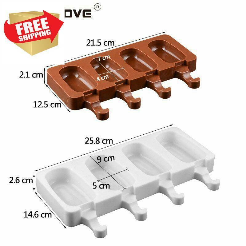 Moldes De Silicona Para Helados Paletas Ice Cream Molds Dulces Tortas Heladas - Fresh Stock Dated February 2026