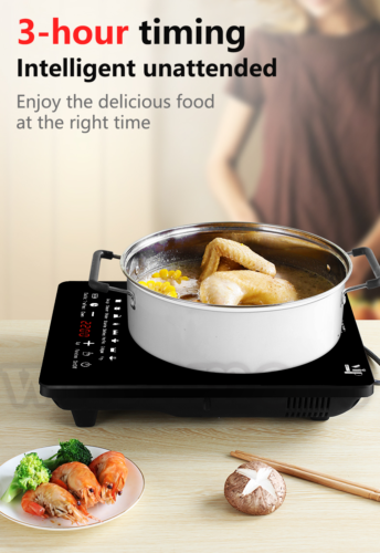 Electric Single Induction Cooker Portable Burner Cooktop Digital Hot Plate 2200W - Fresh Stock Dated February 2026