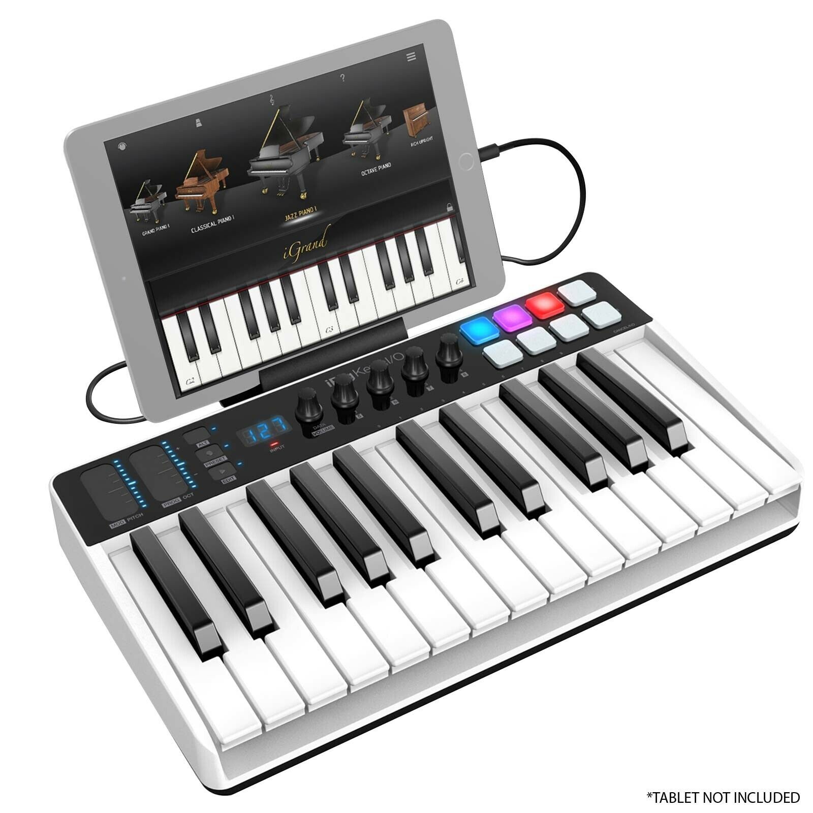 iRig Keys I/O 25 25-Key Keyboard Portable Workstation w Carry Case - Fresh Stock Dated December 2025