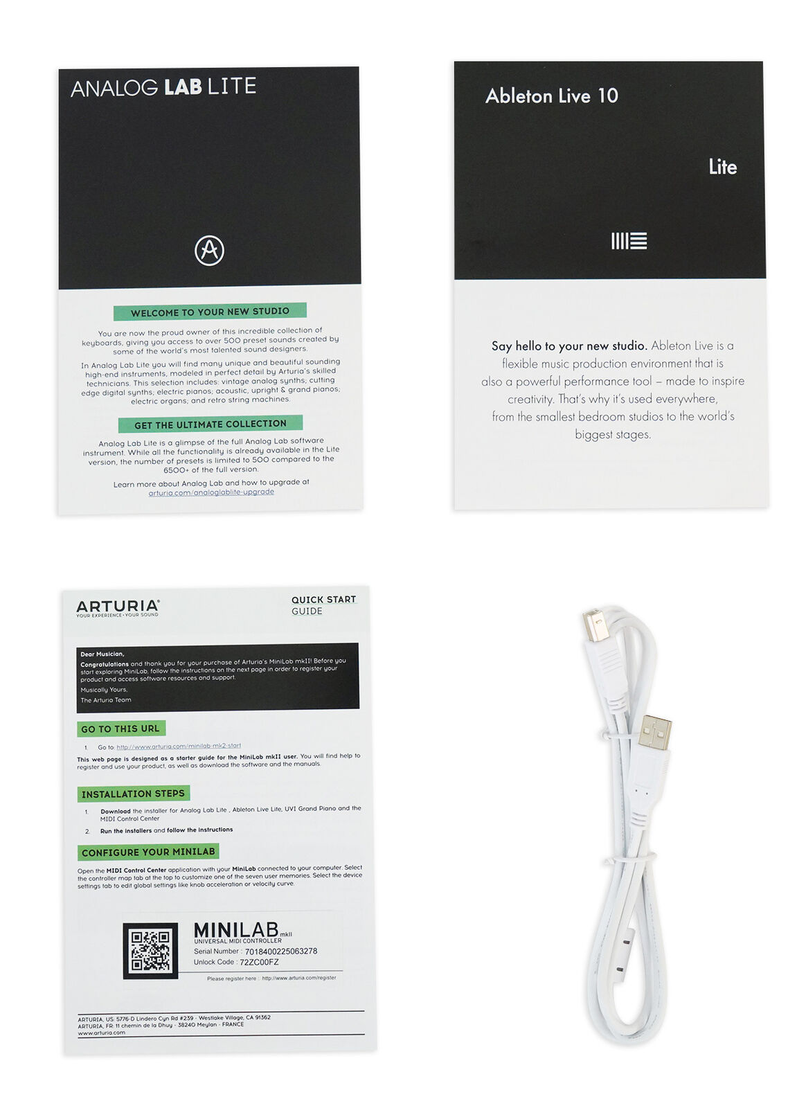 Arturia Minilab MkII Inverted USB Bus Powered Black 25-Key Keyboard Controller - Fresh Stock Dated December 2025