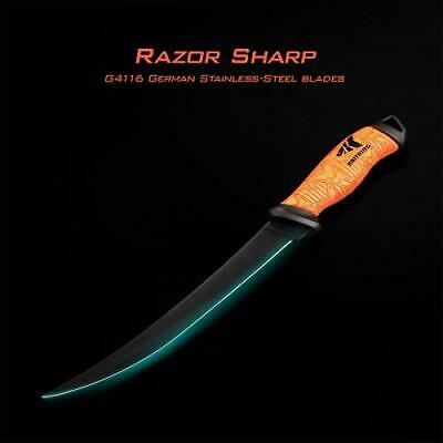 Cuchillo para filetear KastKing navaja afilada G4116 Hoja alemana de acero in... - Fresh Stock Dated January 2026