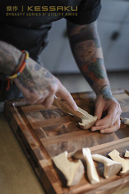 Kessaku Utility Knife - Dynasty Series - German HC Steel, G10 Full Tang, 5-Inch - Fresh Stock Dated January 2026