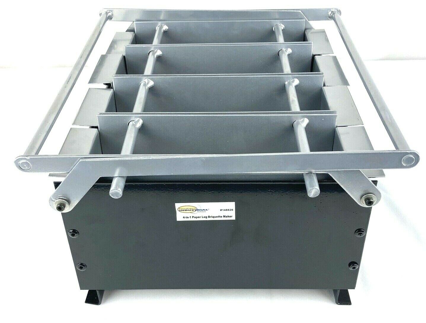 Northern Industrial Tools Paper Log Briquette Maker #148828 4-in-1 Eco-Smart - Fresh Stock Dated December 2025