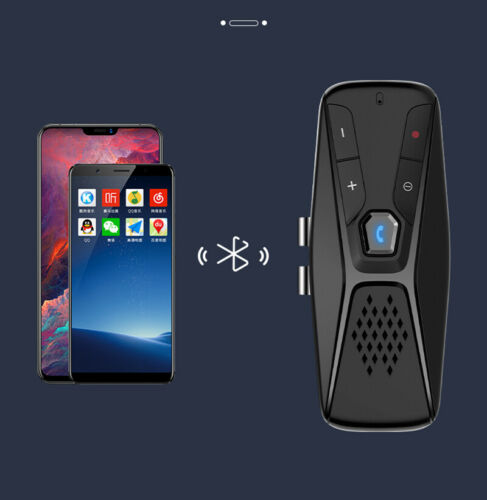 Wireless Bluetooth 5.0 Speakerphone Speaker Phone Visor Clip Hands Free Car Kit - Fresh Stock Dated December 2025