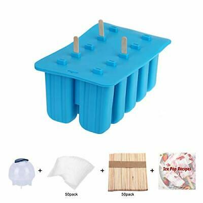 Silicone Ice Pop Maker Mold Popsicle Molds for Kids Rusable Fast-freeze Blue - Fresh Stock Dated February 2026