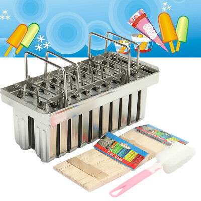 20pcs Stainless Steel Ice Cream Stick Mold Ice Lolly Popsicle For IcePop + Stick - Fresh Stock Dated February 2026