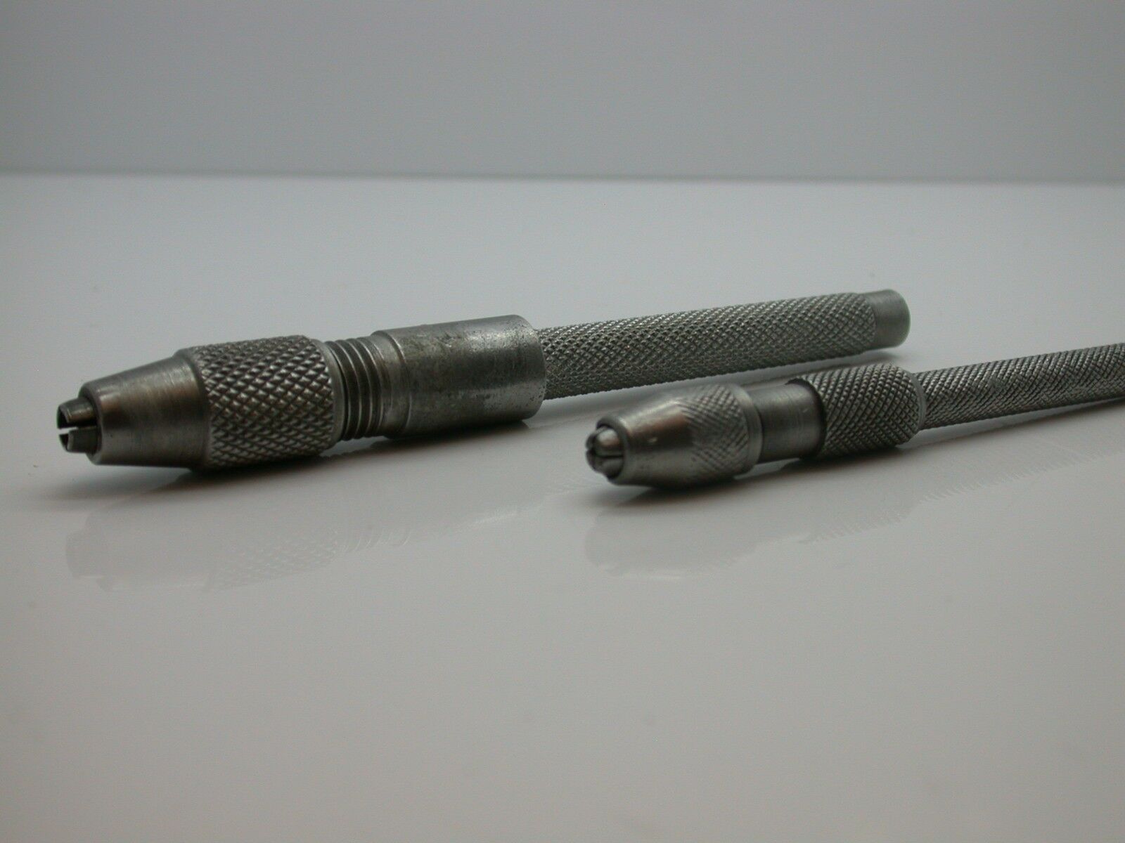 Two Watchmakers Pin Vises one large (105mm) and one small (90mm) 29cc - Fresh Stock Dated December 2025