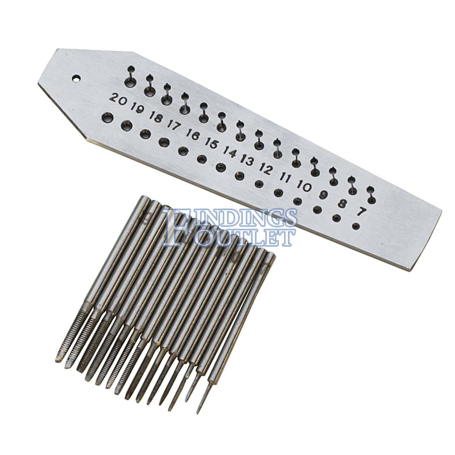 Mini Tap And Die Set 14 Taps & Screwplate 0.7mm to 2.0mm Jewelry Watch Repair - Fresh Stock Dated December 2025