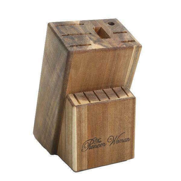 The Pioneer Woman Cowboy Rustic 14-Piece Forged Cutlery Block Set Turquoise Teal - Fresh Stock Dated January 2026