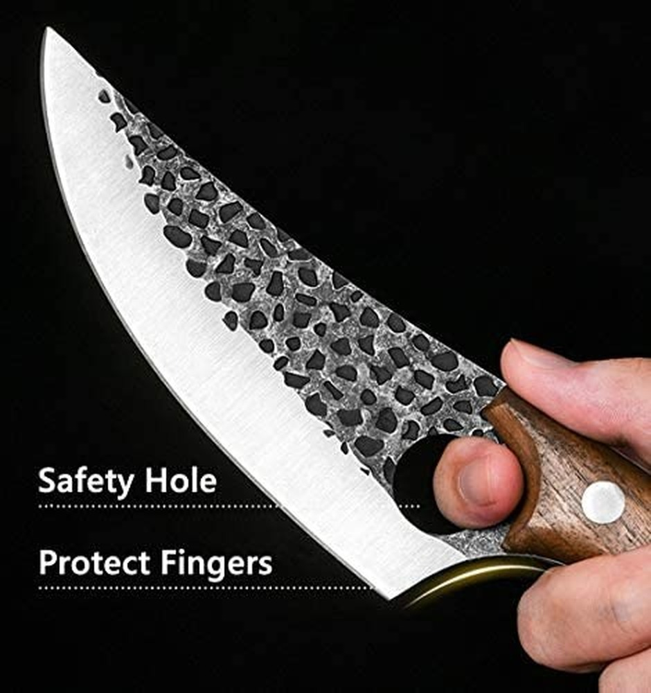 Butcher Knife Hand Forged Boning Knife with Sheath HighCarbon Steel Fillet Knife - Fresh Stock Dated January 2026