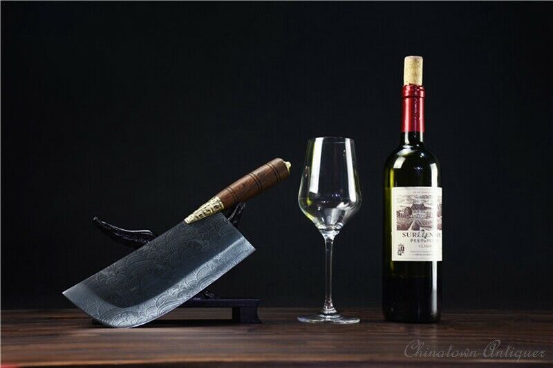 Authentic LongQuan Chinese Chef Kitchen knife Hand Forged 5Cr15MOV Steel #1261 - Fresh Stock Dated February 2026