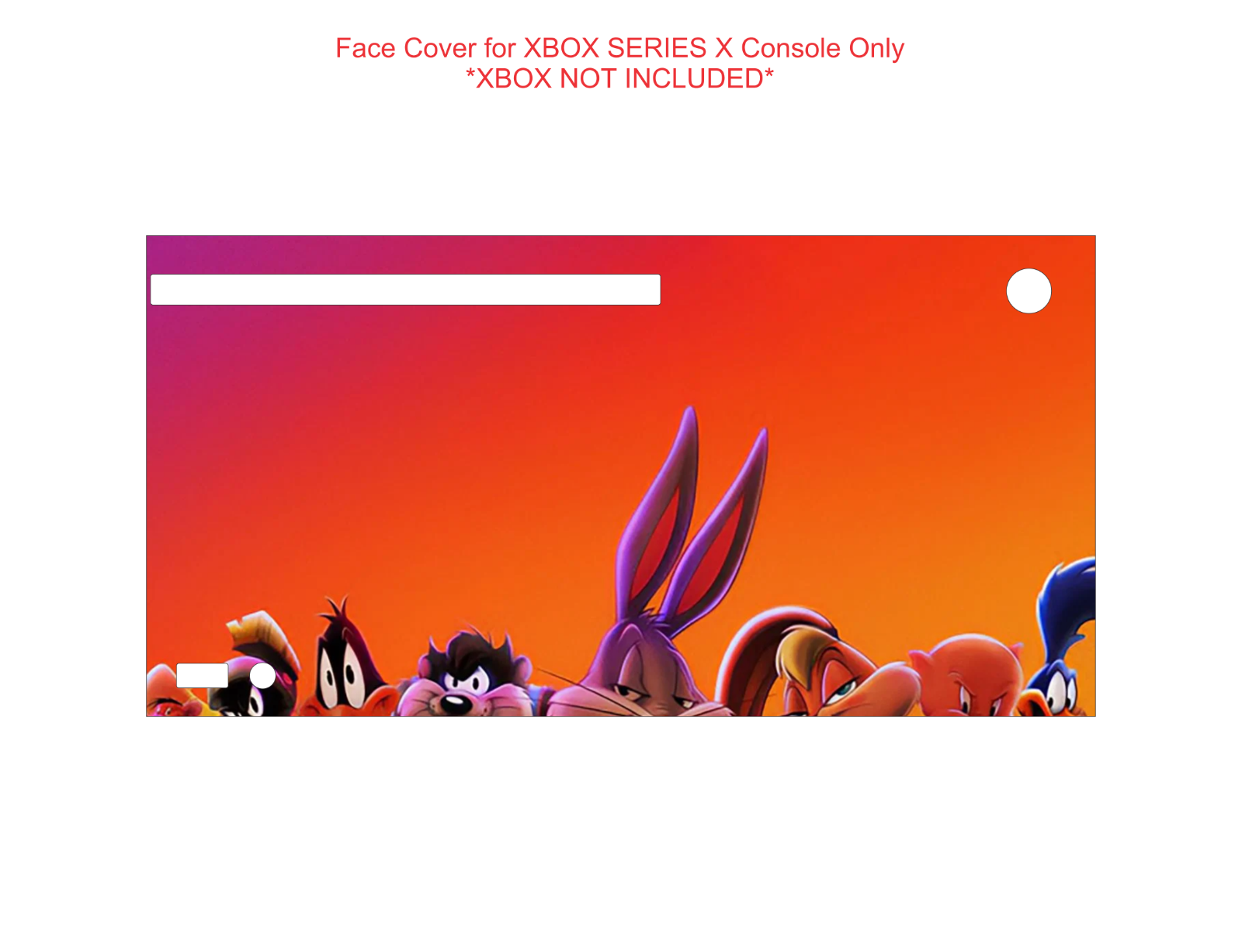 Wrap Skin Decal For XBOX SERIES X CONSOLE Lebron Bunny Duck Goon Squad Tunes - Fresh Stock Dated February 2026