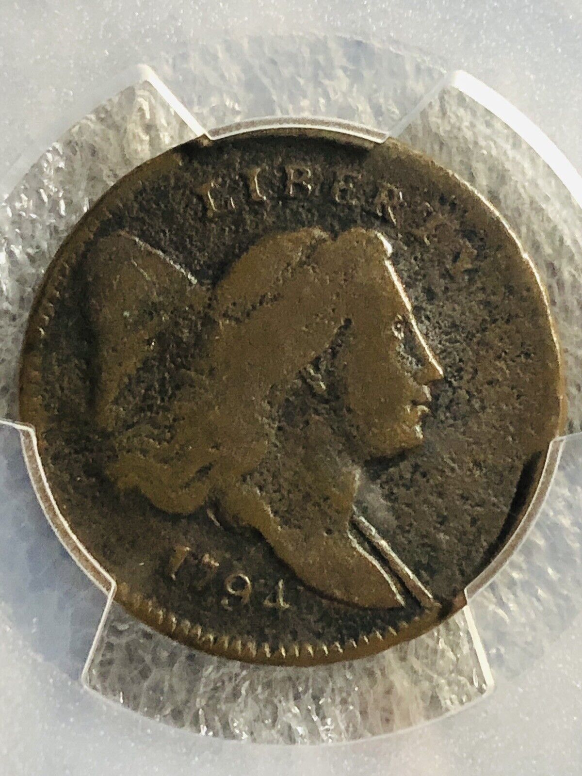 1794 Liberty Cap Half Cent PCGS NOT CLEANED GREAT ORIGINAL COLOR FINE Details - Fresh Stock Dated December 2025