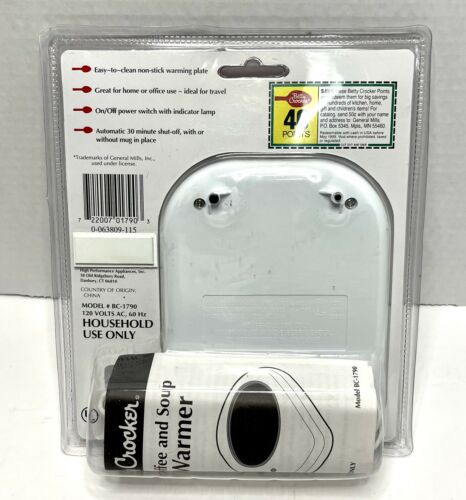 Betty Crocker Coffee and Soup Warmer BC-1790 | NEW & SEALED VTG OLD STOCK - Fresh Stock Dated February 2026