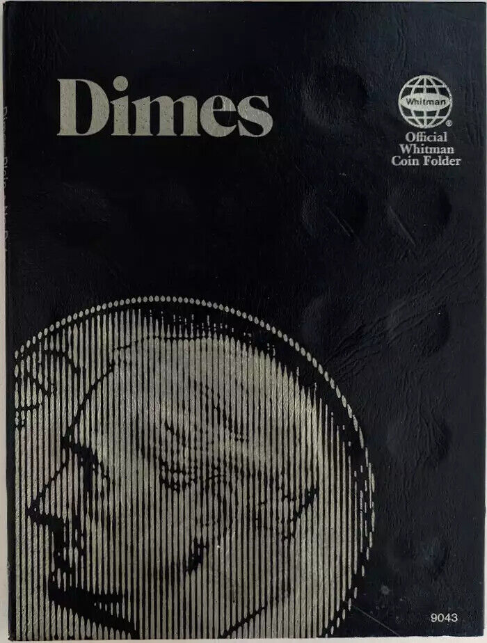 1946-1964 USED ROOSEVELT DIME FOLDERS - LOTS OF 8, 1 & 1 - Fresh Stock Dated December 2025