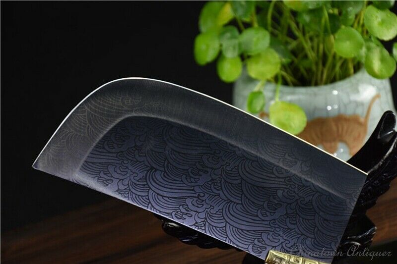 Authentic LongQuan Chinese Chef Kitchen knife Hand Forged 5Cr15MOV Steel #1261 - Fresh Stock Dated February 2026