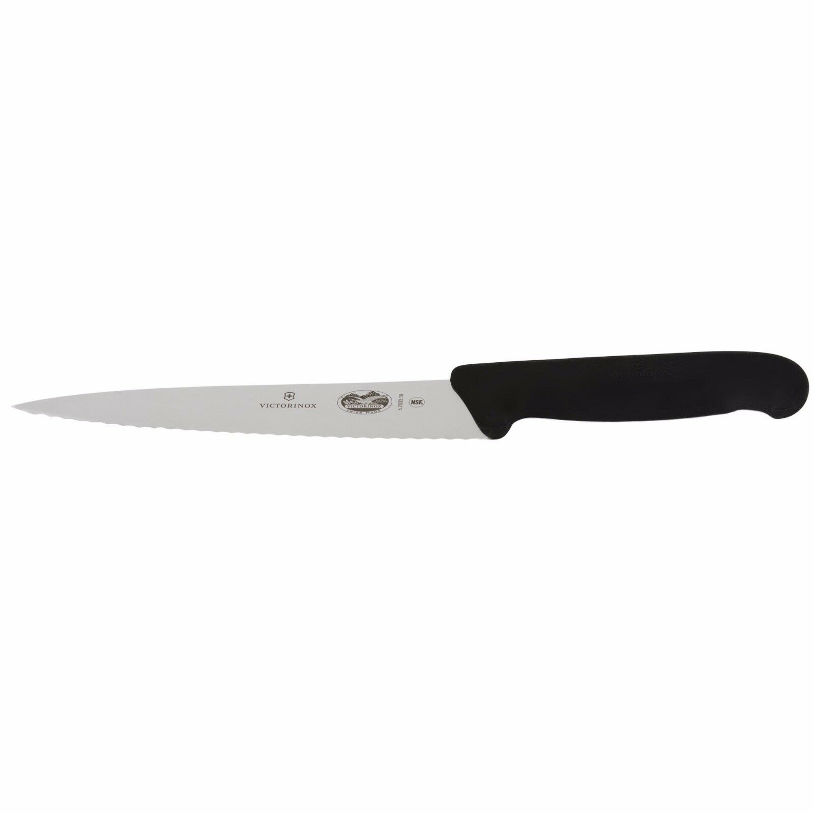 Victorinox Chef's Kitchen Knife 7 ½ Serrated Stainless Steel Blade Fibrox Handle - Fresh Stock Dated January 2026