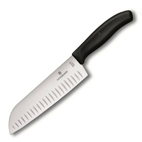 Victorinox Swiss Santoku Kitchen Knife, Large Fluted Blade 7