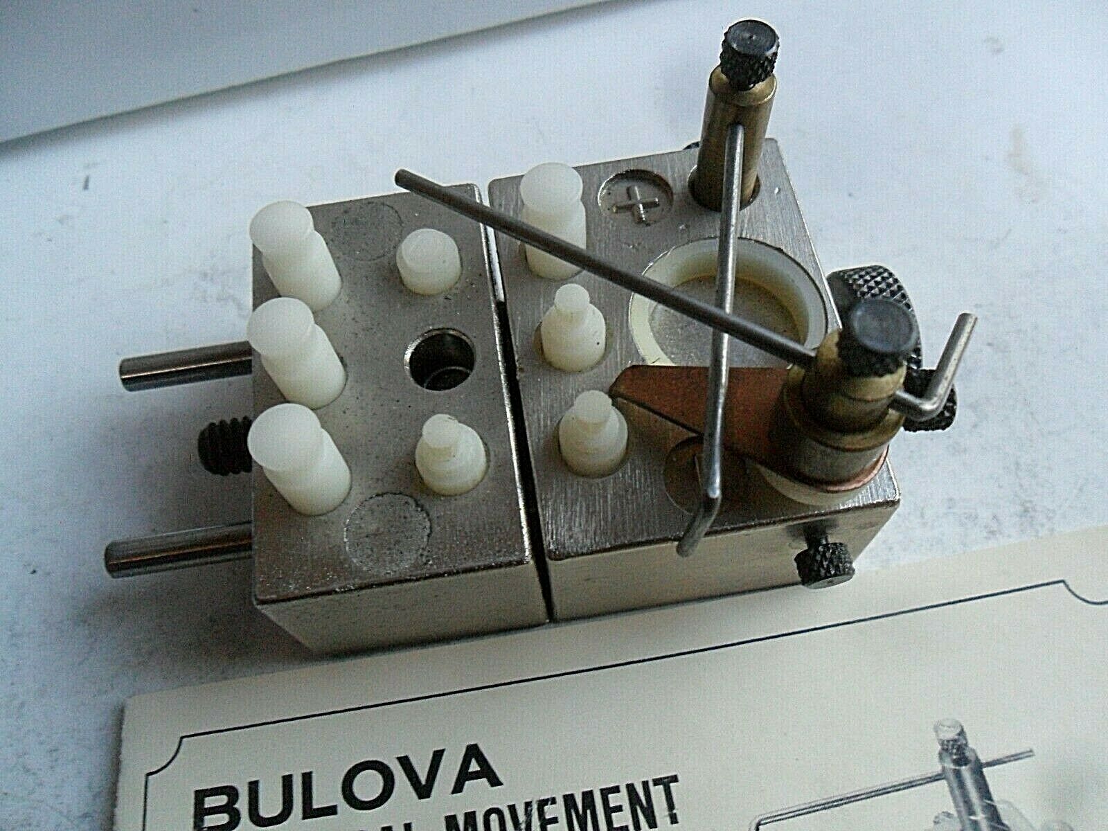 Vintage Bulova Watch Movement Holder No. 300 Watchmaker Tool w/ Box & Paper - Fresh Stock Dated December 2025