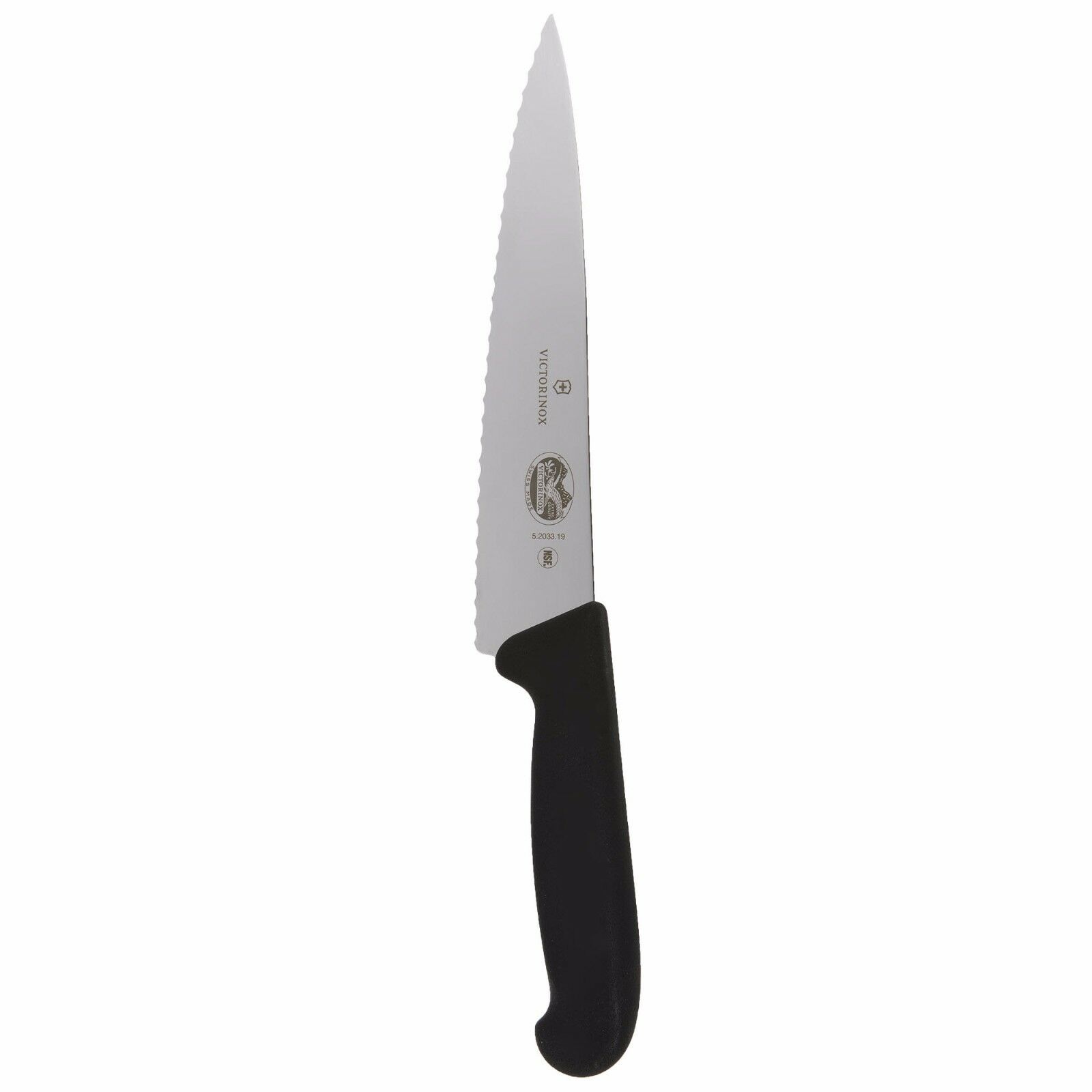 Victorinox Chef's Kitchen Knife 7 ½ Serrated Stainless Steel Blade Fibrox Handle - Fresh Stock Dated January 2026
