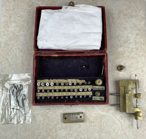 ANTIQUE VINTAGE WATCHMAKER TOOL BOX - Fresh Stock Dated December 2025