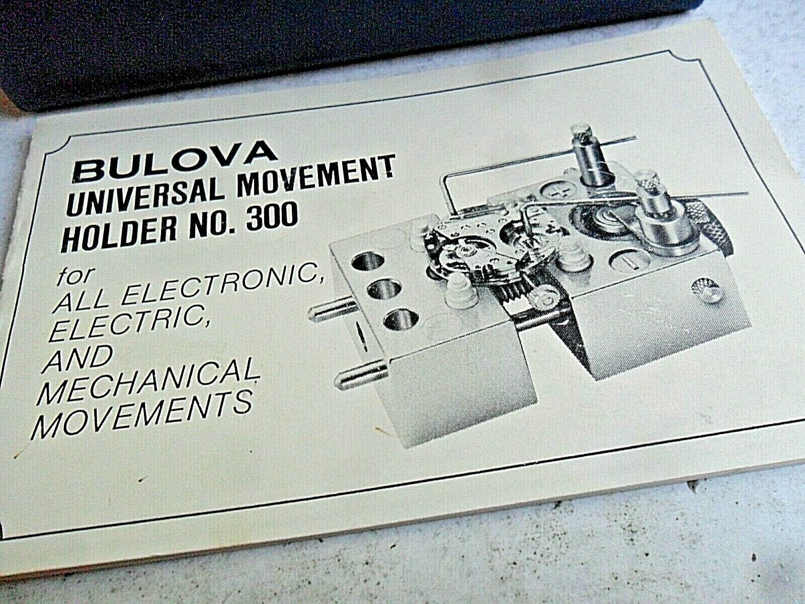 Vintage Bulova Watch Movement Holder No. 300 Watchmaker Tool w/ Box & Paper - Fresh Stock Dated December 2025