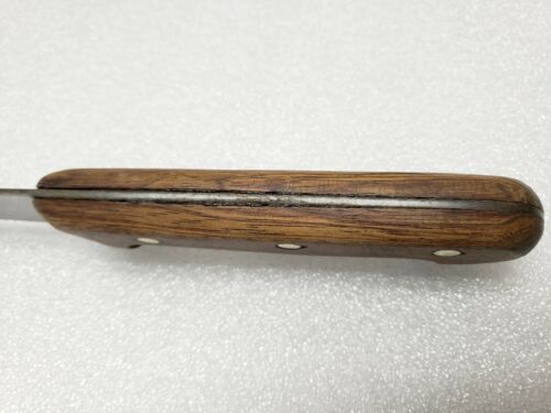 VINTAGE F. DICK BUTCHER KNIFE GERMANY WOOD HANDLE CLEAN BLADE NICE CHEF KITCHEN - Fresh Stock Dated January 2026