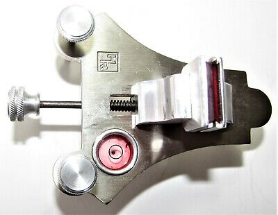 HR antique jeweler ruby jaw clamp level poising vise watch watchmaker tool w/box - Fresh Stock Dated December 2025