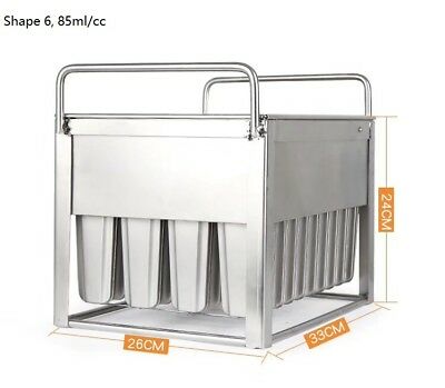 Commercial popsicle molds ice cream molds  reuseable 6 different size to select - Fresh Stock Dated February 2026