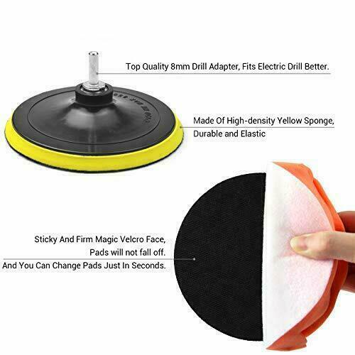 pulidora de autos para brillar carro mini de 6 inches adaptador pa taladro 11pcs - Fresh Stock Dated January 2026