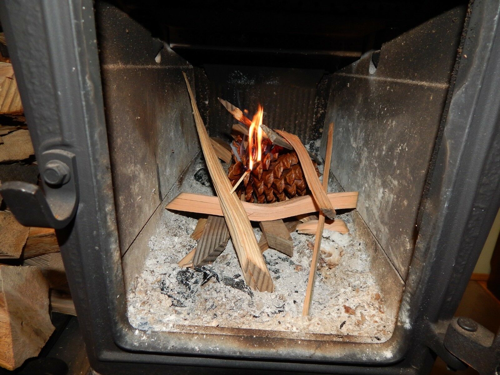 Firestarter Pinecones Wax Coated Fragrant Long leaf Burn Hot Easy Start USA 178M - Fresh Stock Dated January 2026