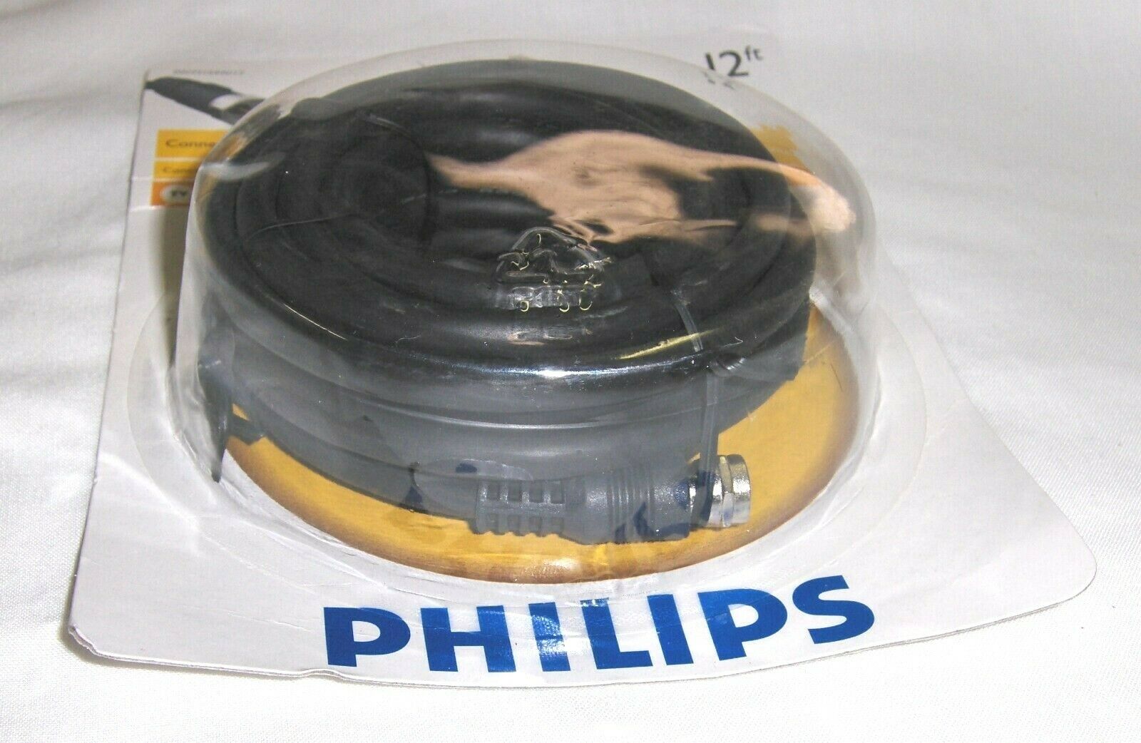 Coaxial RG6 Digital Video Cable HD TV Satellite Antenna Wire Black 12' ft New - Fresh Stock Dated December 2025