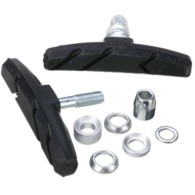 4PACK Bicycle Break Pads Shoes MTB V Brake Blocks For Mountain Road Bike Parts - Fresh Stock Dated December 2025