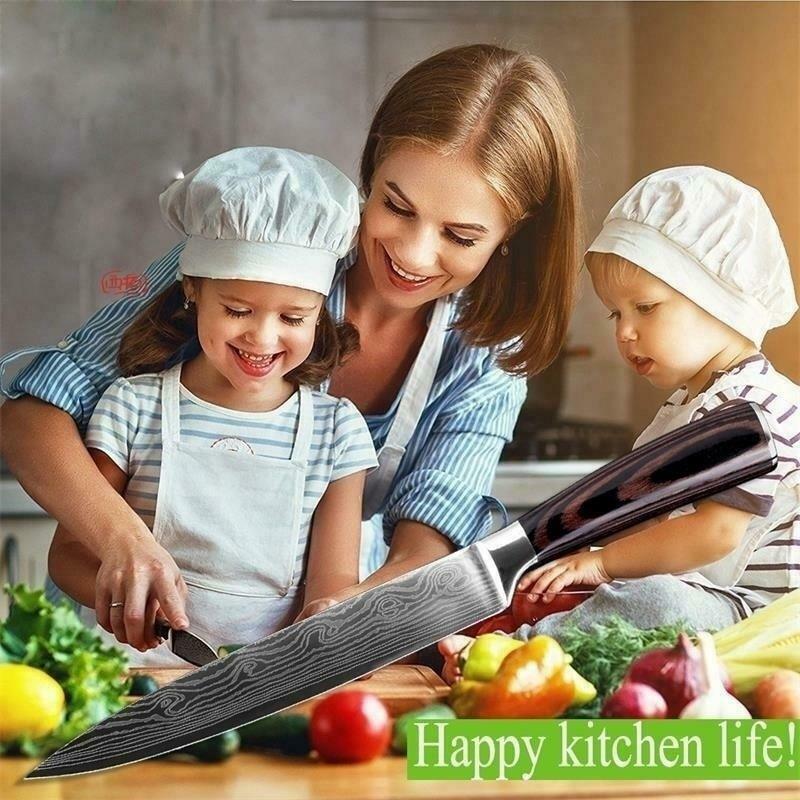 Cuchillos de Chef de cocina, cuchillo de sushi japonés 7CR17 440C, acero inoxida - Fresh Stock Dated February 2026