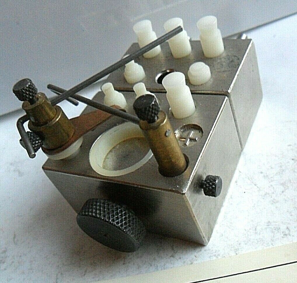 Vintage Bulova Watch Movement Holder No. 300 Watchmaker Tool w/ Box & Paper - Fresh Stock Dated December 2025