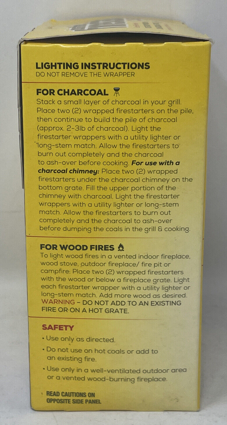 Duraflame Firestart Cubes 18 Count Firestarters for Charcoal or Wood Fires Flame - Fresh Stock Dated January 2026