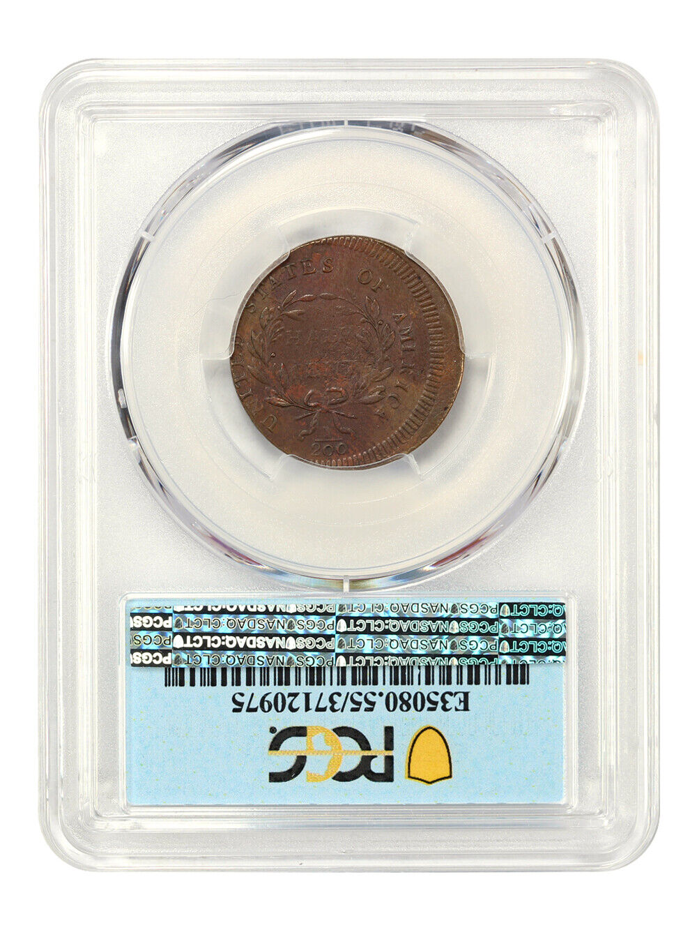 1795 PE, Punctuated Date 1/2c PCGS AU55 (C-4, Struck 5% Off Center) D.L. Hansen - Fresh Stock Dated December 2025