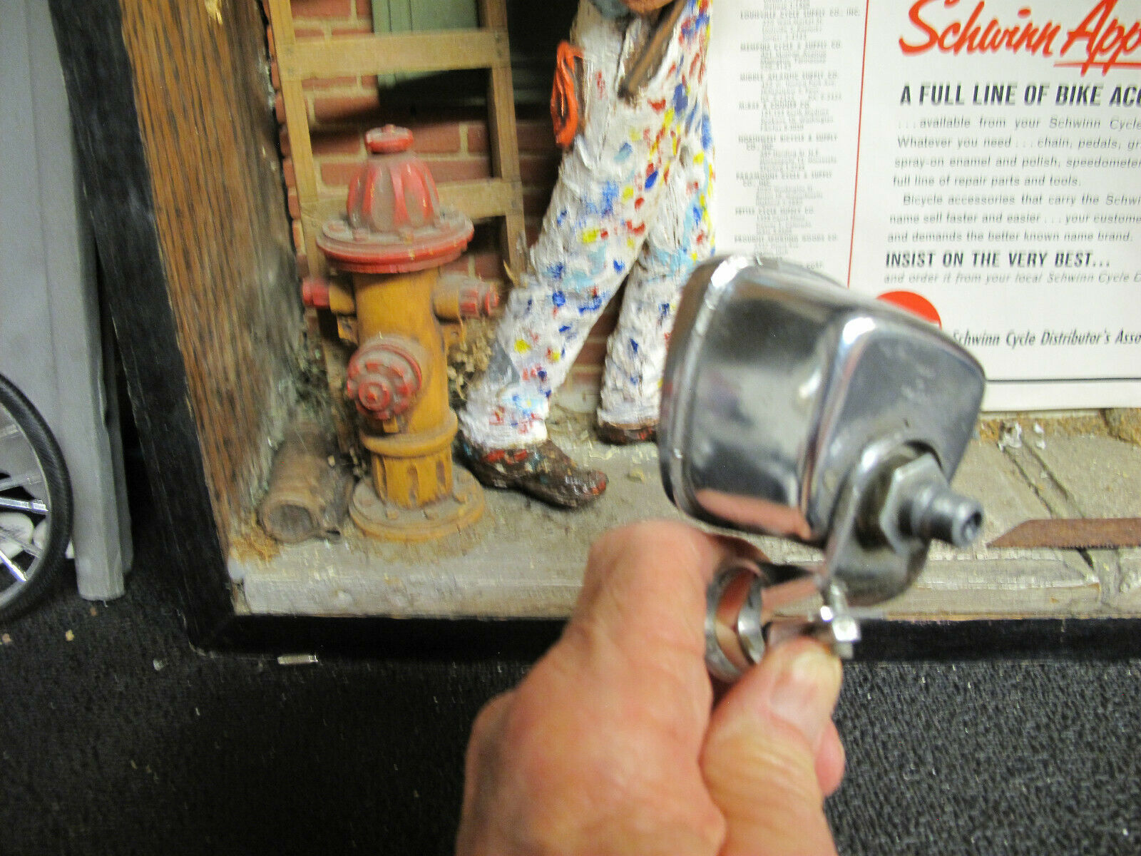 VINTAGE SCHWINN APPROVED CHROME BIKE SPEEDOMETER HEAD HURET BICYCLE SPEEDO - Fresh Stock Dated December 2025