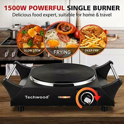 Hot Plate Portable Electric Stove 1500W Cast Iron Stove Single Burner - Fresh Stock Dated February 2026