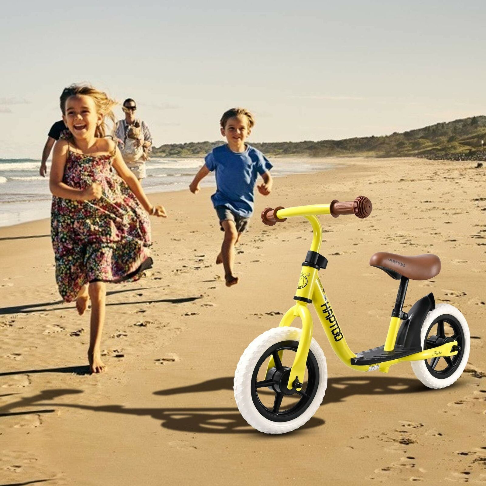 HAPTOO Balance Bike, Toddlers Walking Bicycle with Adjustable Seat and Handle... - Fresh Stock Dated January 2026