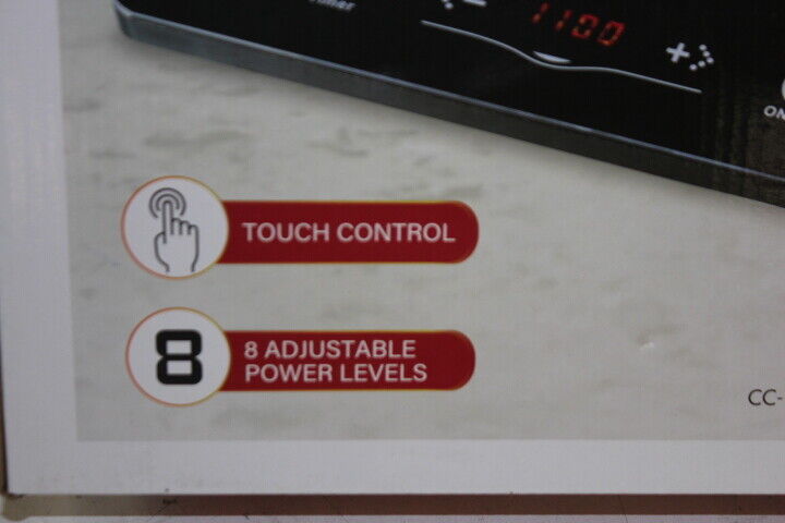 Chef's Counter CC-1123BLK Portable Infrared Electric Stovetop with Touch Control - Fresh Stock Dated February 2026