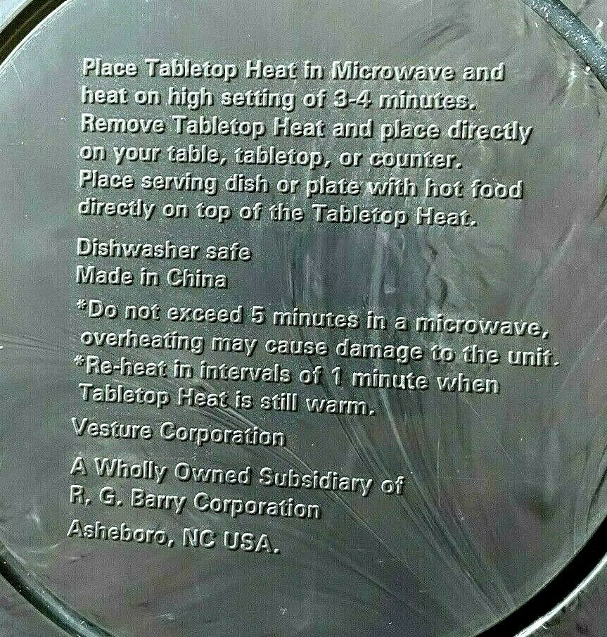 Hot Plate, Heat in Microwave 10