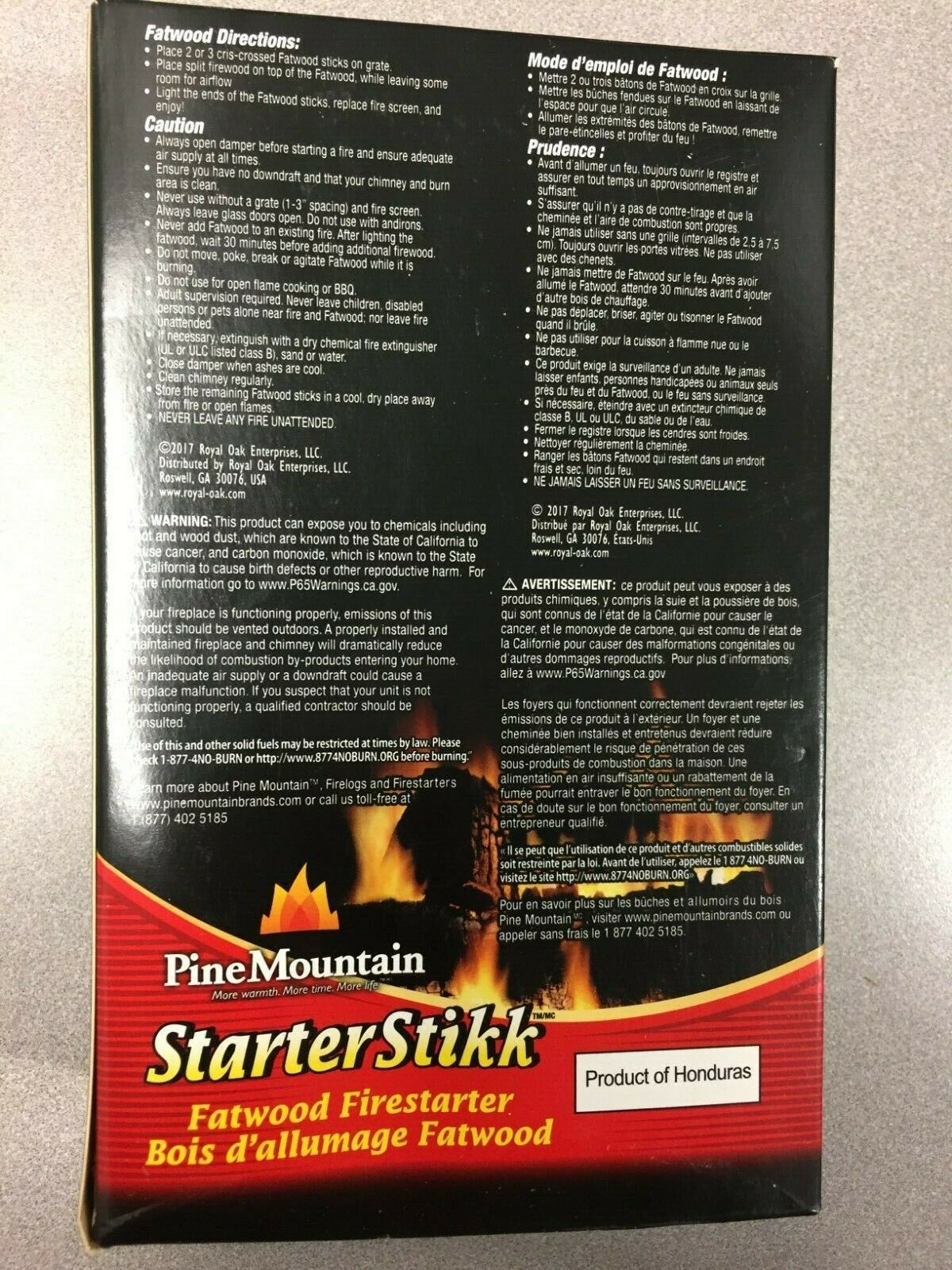 531-160-910 Pine Mountain Starter Stikk Wood Fire Starter 1.5 - Fresh Stock Dated December 2025