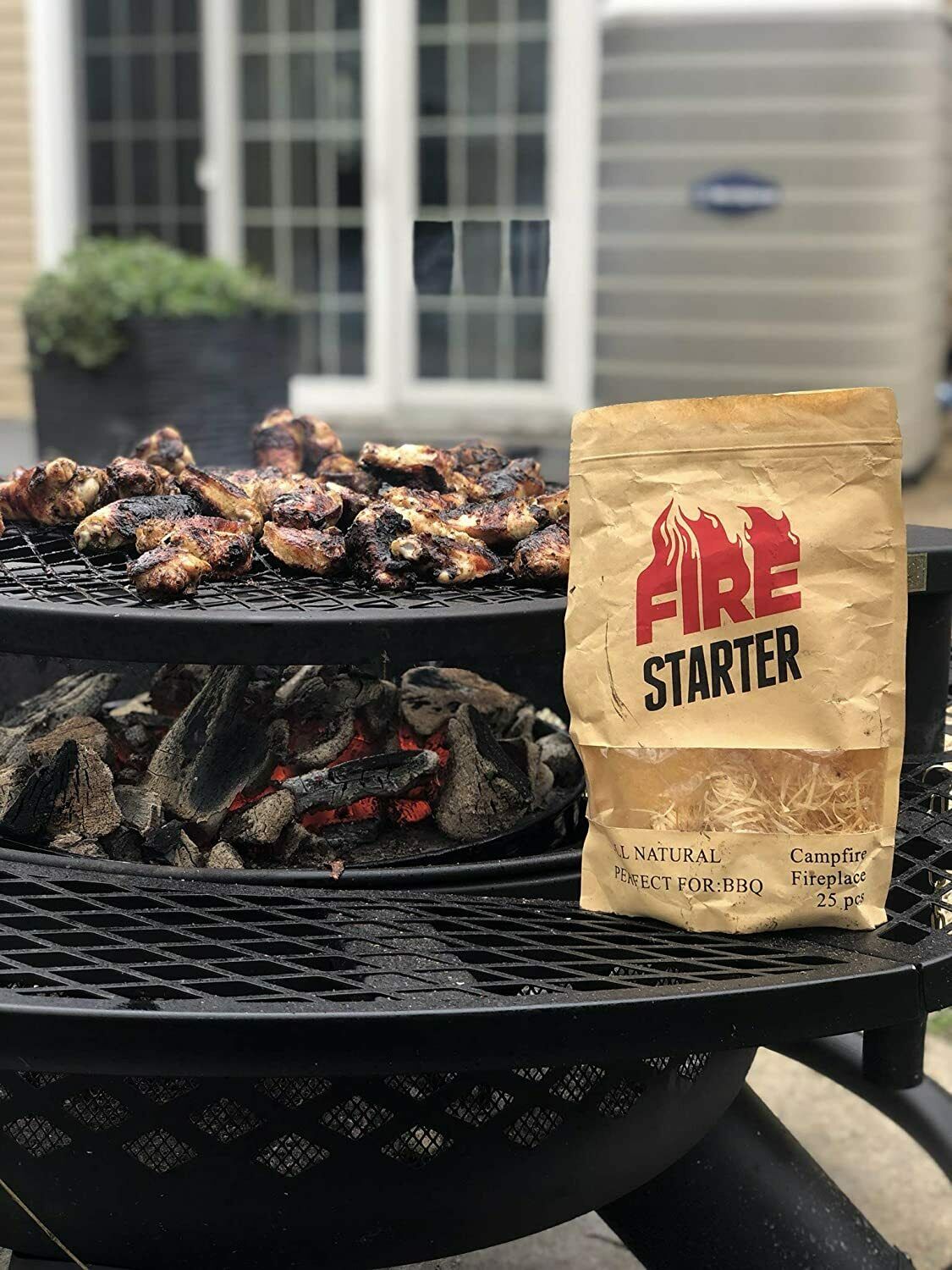 Fire Starter for Charcoal and Firewood Super Fast Lighting Perfect for BBQ - Fresh Stock Dated December 2025